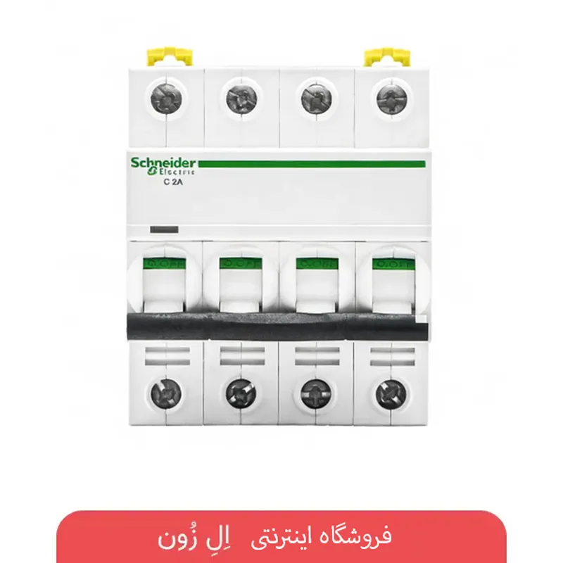 فیوز مینیاتوری چهار پل 1 آمپر اشنایدر الکتریک Acti9 iC60N تیپ C مدل C1